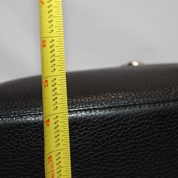 Brighton Black Leather Shoulder Bag Croc Pattern Trim Bow with Hearts - Picture 8 of 16